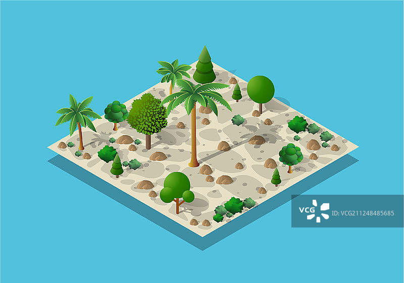 2.5D自然风光图片素材