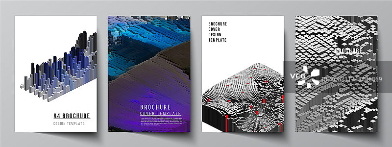 布局a4格式封面模型设计图片素材