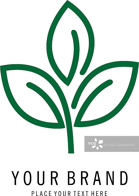 花朵轮廓Logo图片素材