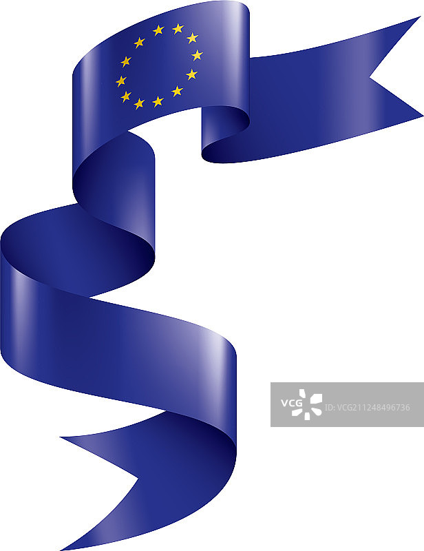 欧盟旗帜上图片素材