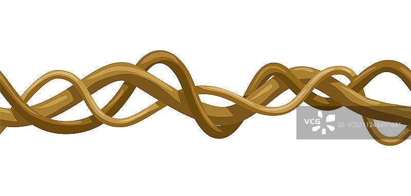 扭曲的野生连枷树枝无缝图案图片素材