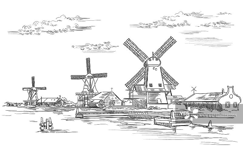 手绘荷兰2图片素材