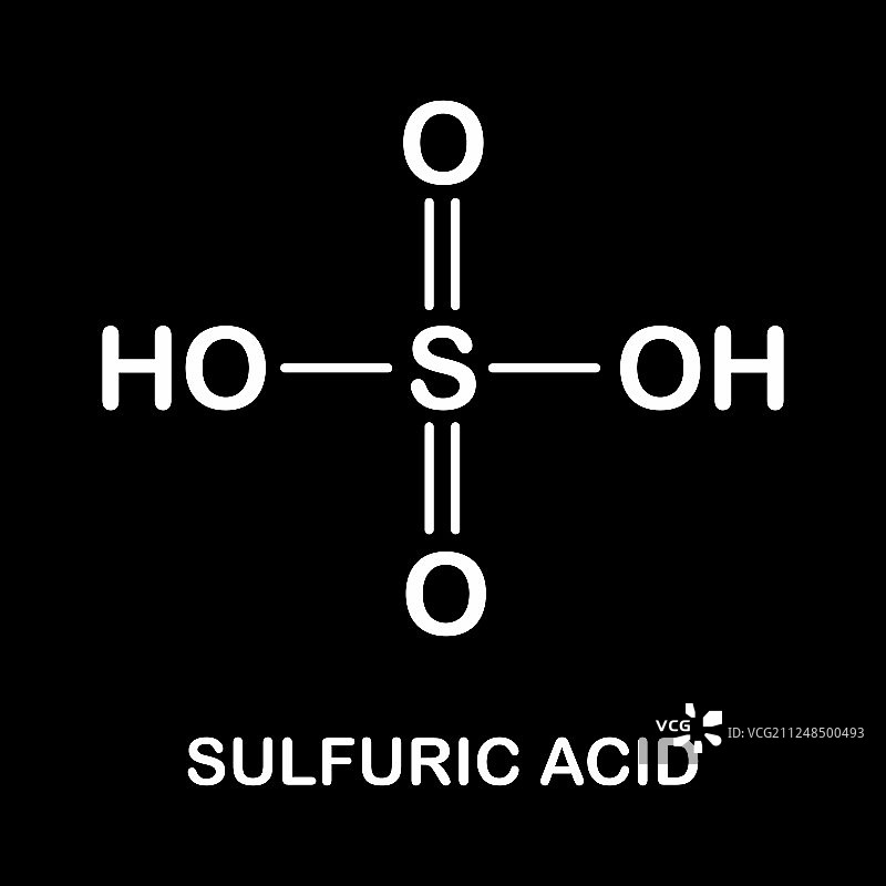 硫酸分子式图片素材