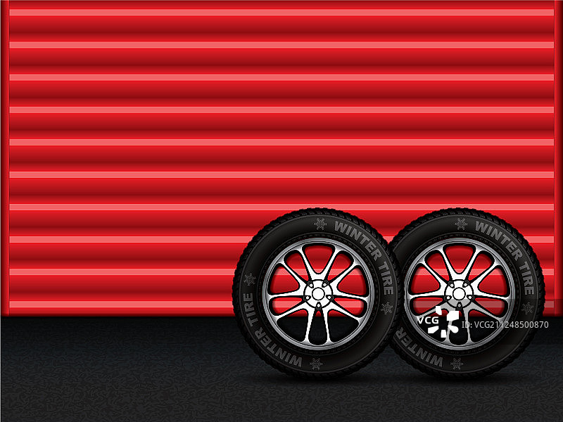 冬季轮胎图片素材