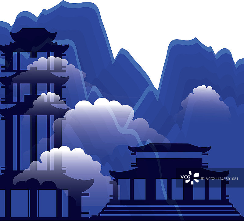 中国风景观传送门图标图片素材