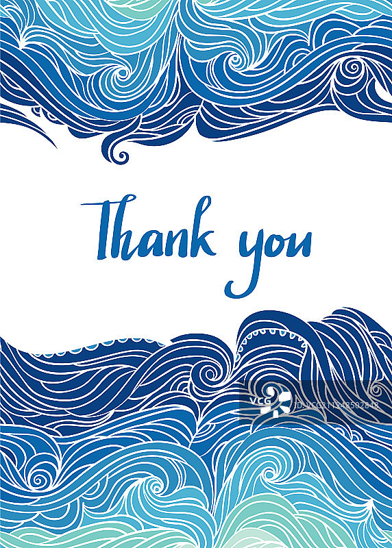 海浪宣传单模板白色背景-04图片素材