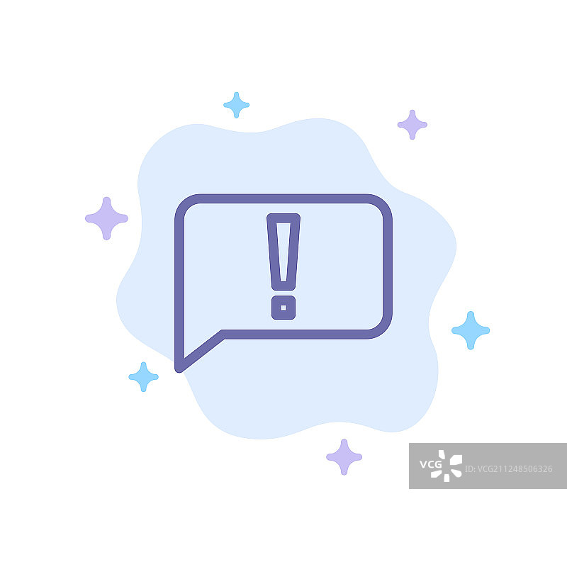 聊天错误提示基础UI蓝色云图标图片素材