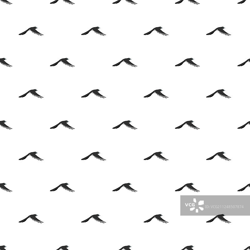 飞走的喜鹊无缝图案图片素材