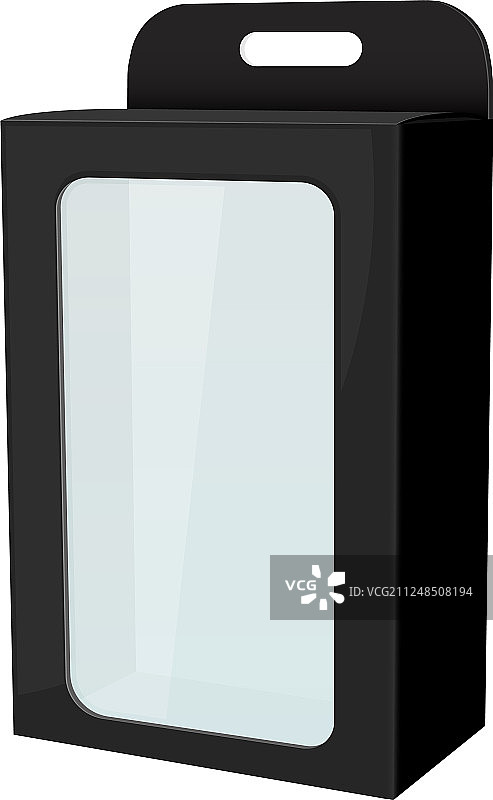 黑色展示盒包装模型图片素材