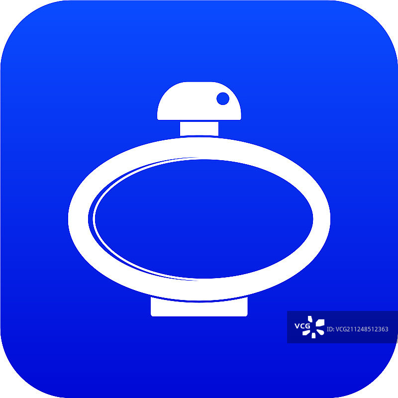 蓝色香水瓶图标图片素材