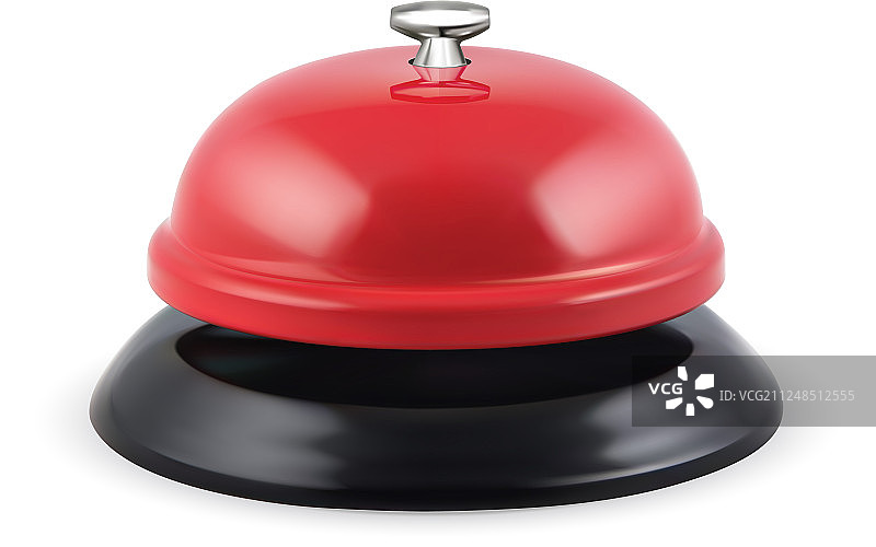 复古酒店前台服务台铃铛图片素材