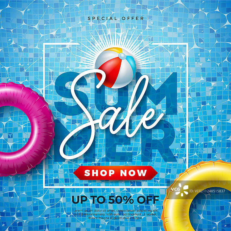 排版字母夏季促销设计图片素材