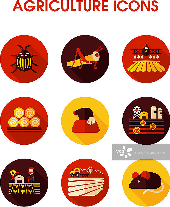 农田图标农业标志图片素材