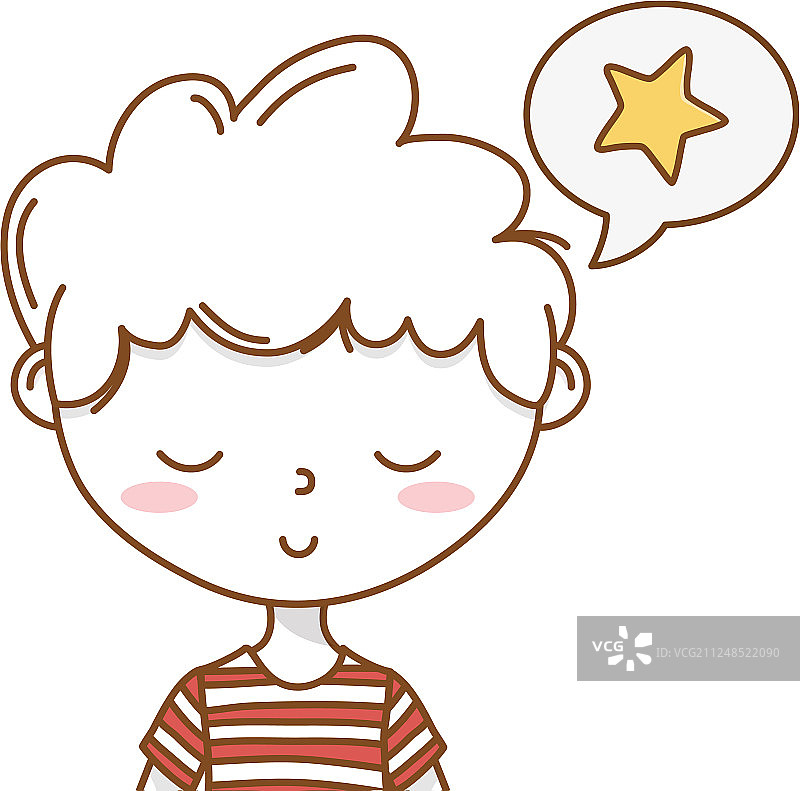 时尚男孩卡通服装肖像图片素材