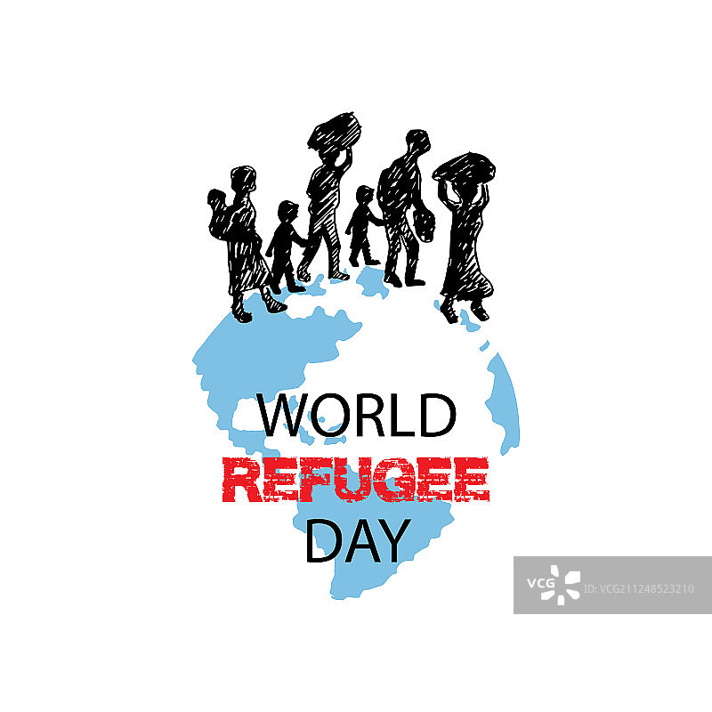 世界难民日海报设计图片素材
