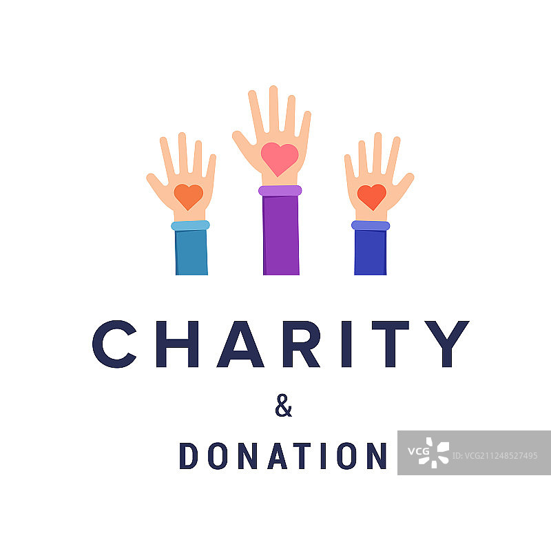 慈善和捐赠banner模板图片素材