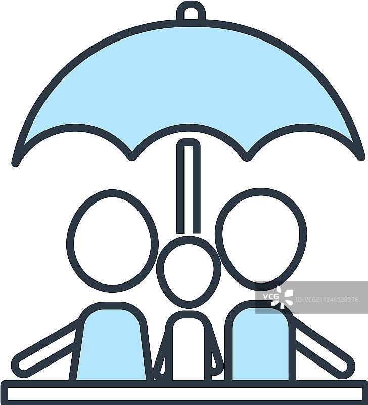 家庭人寿保险图标图片素材