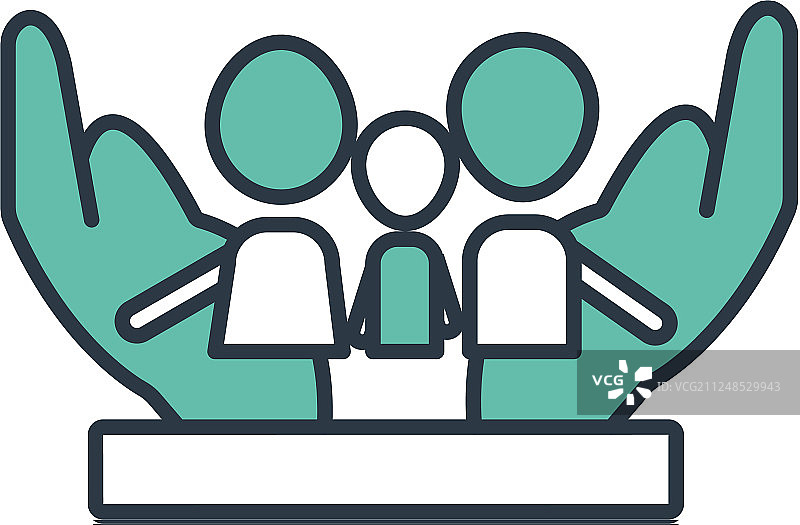 家庭人寿保险图标图片素材