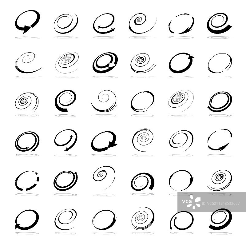 螺旋设计元素图片素材