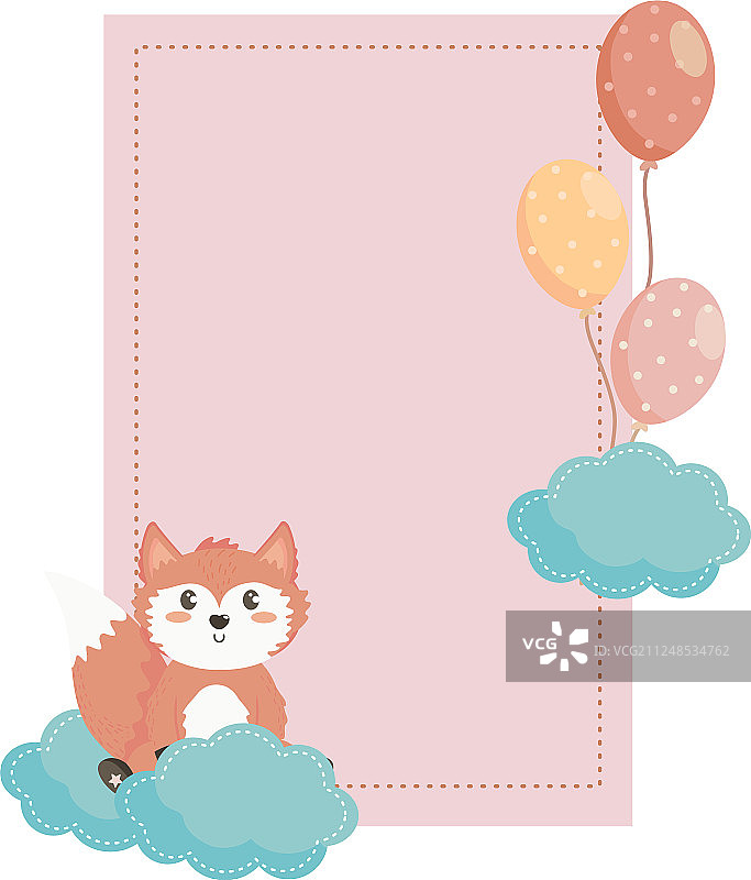 符号和狐狸设计图片素材