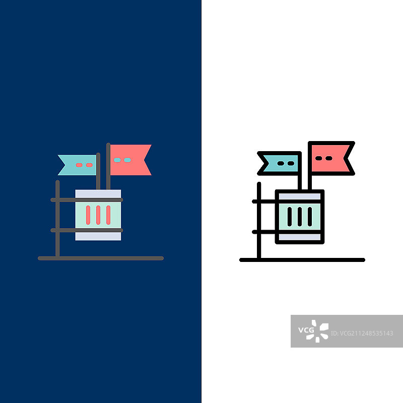 抵制选举垃圾扁平图标图片素材