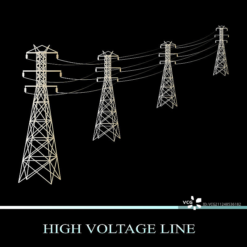 高压线图片素材