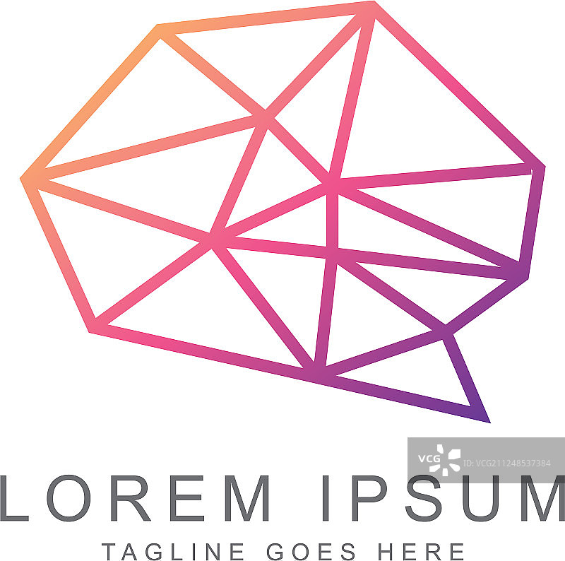 大脑logo模板图片素材