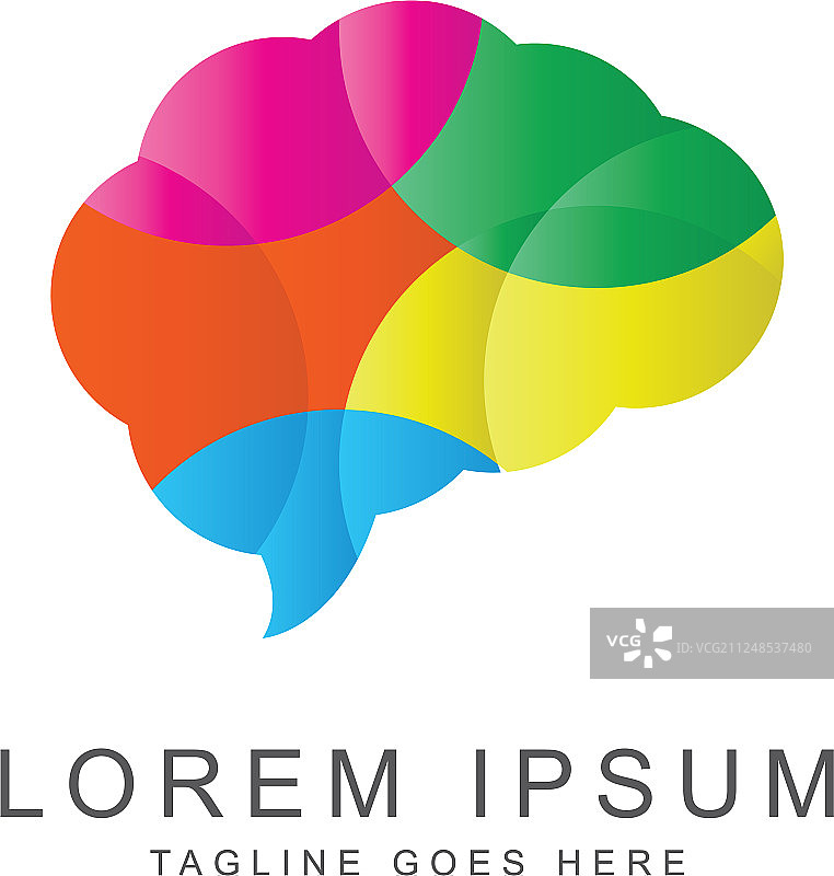 大脑logo模板图片素材