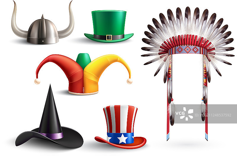 化装舞会用传统帽子图片素材