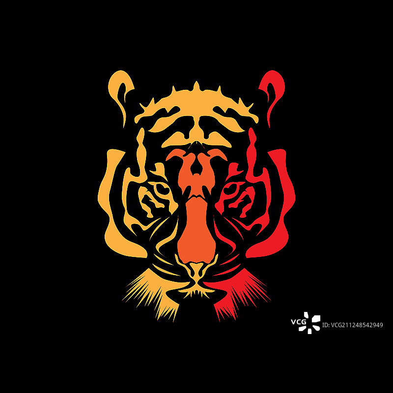 老虎头图片素材