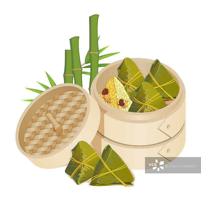 外卖盒装粽子图片素材