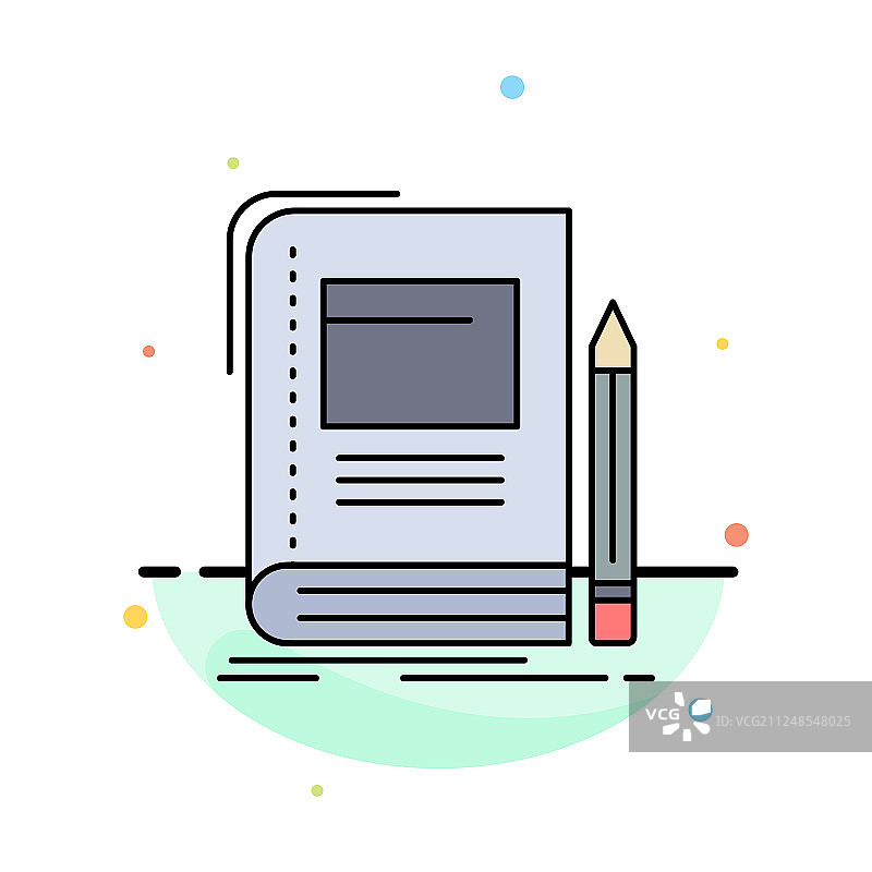 书籍商业教育笔记本学校扁平图片素材