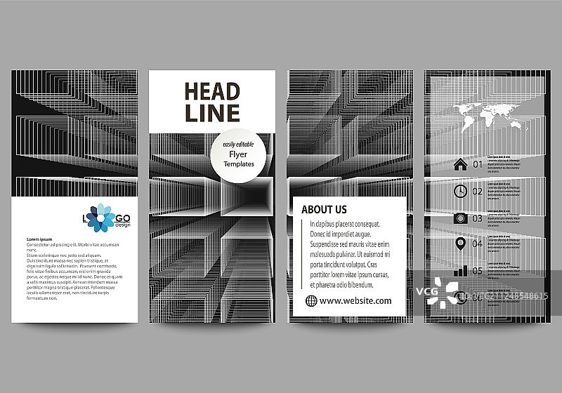 传单设置现代横幅业务模板图片素材