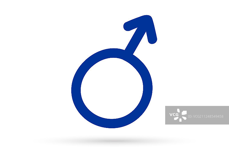 流行的男性性符号标志，已隔离图片素材