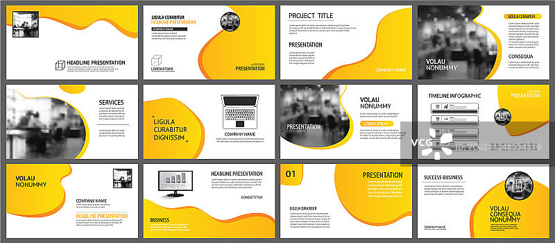 演示文稿和幻灯片布局背景设计图片素材