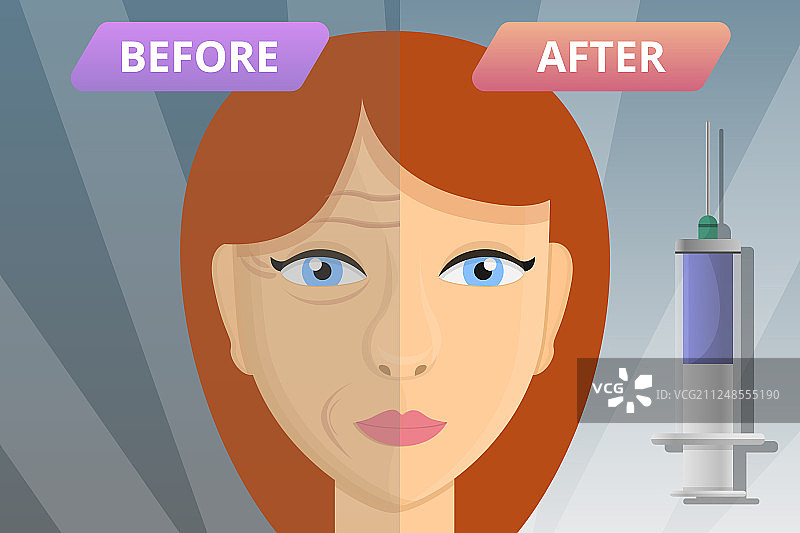 面部提升概念banner图片素材