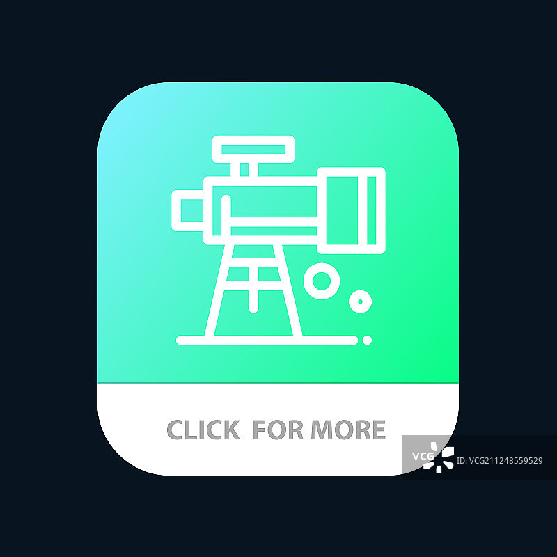 天文望远镜太空手机App按钮图片素材