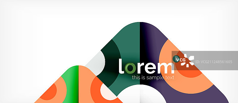 色彩缤纷的时尚几何形状背景图片素材