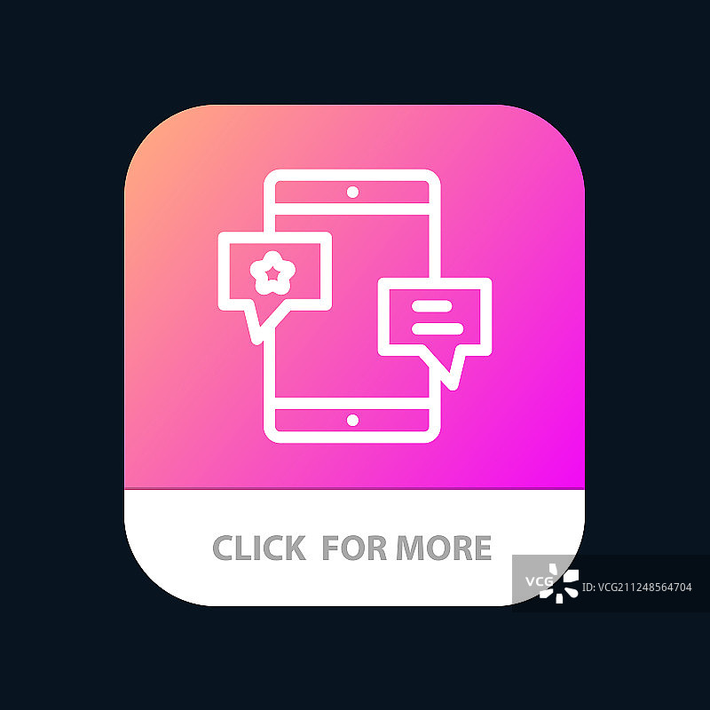 聊天社区媒体网络推广手机App图片素材