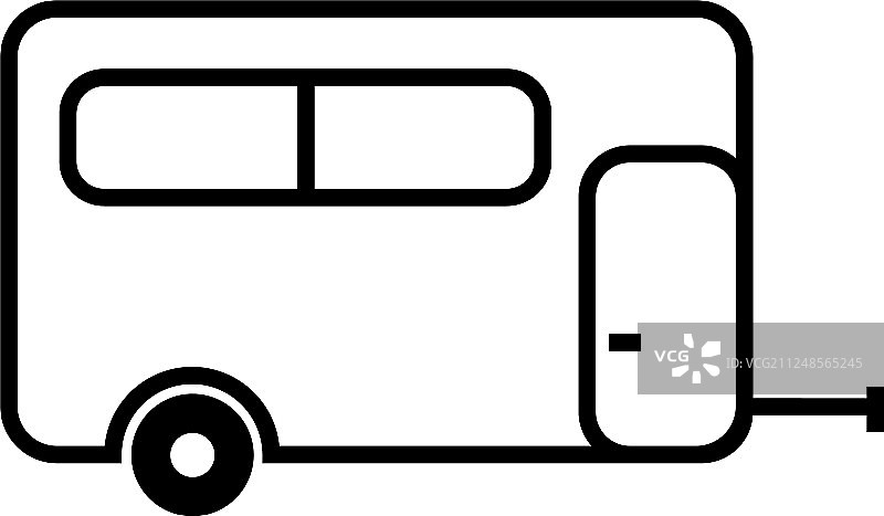 露营拖车房屋图标图片素材