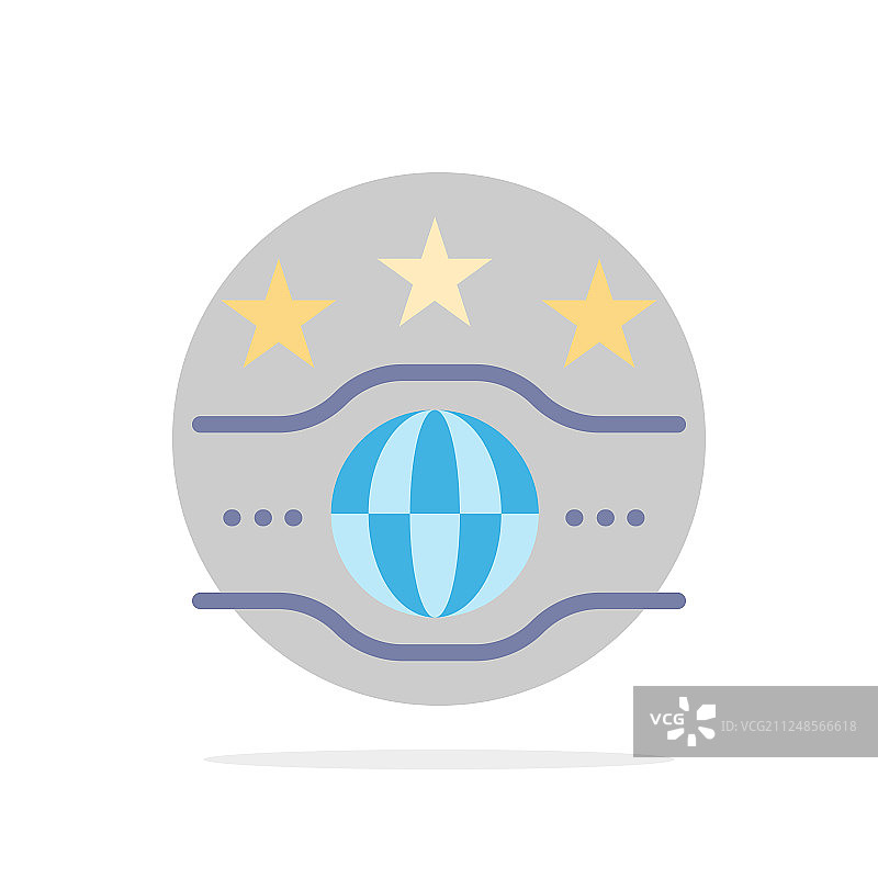 冠军腰带运动抽象圆形图片素材