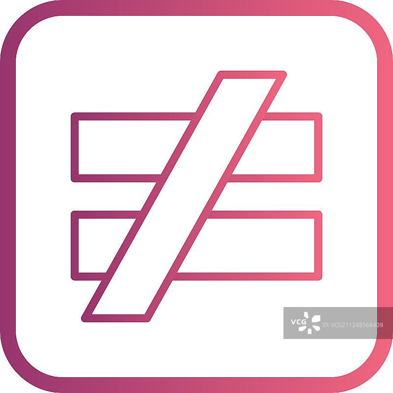 不等号图标图片素材