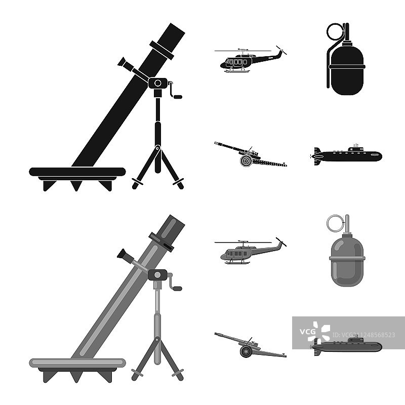 武器和枪支设计标志合集图片素材