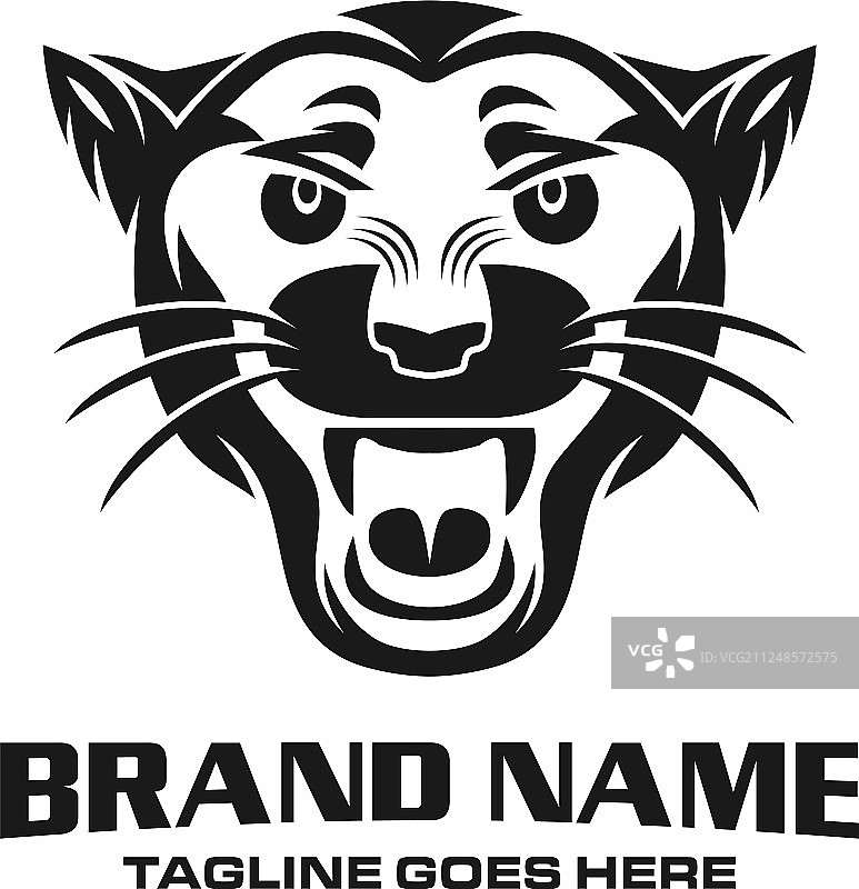 黑豹头像标志图片素材