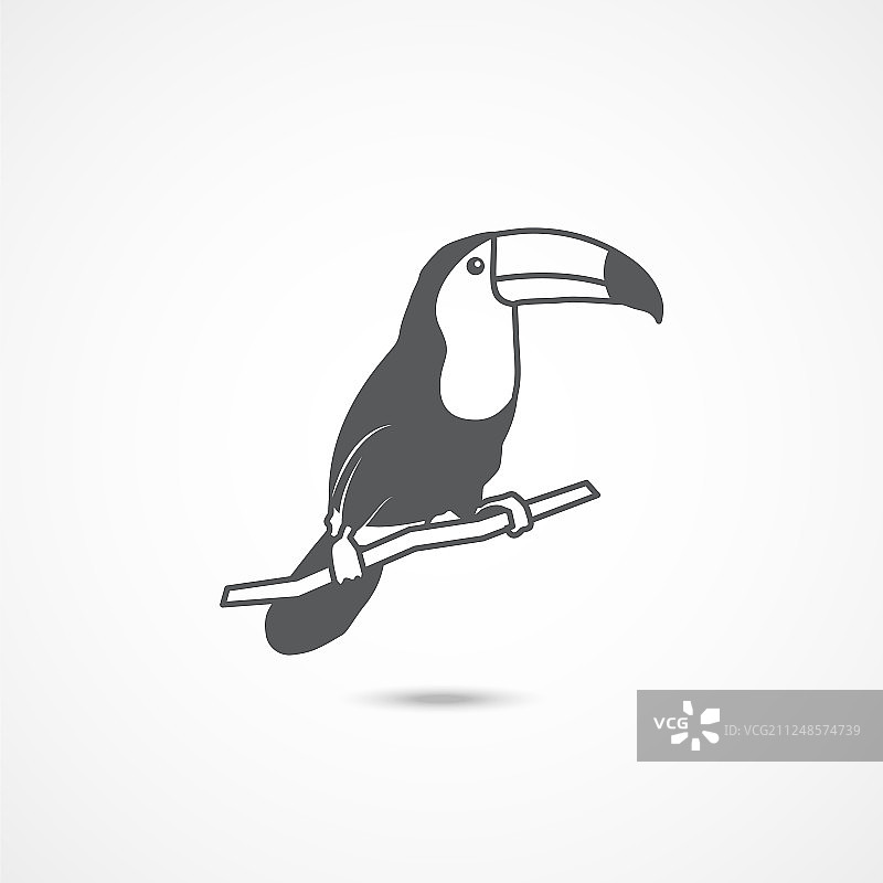 巨嘴鸟图标图片素材