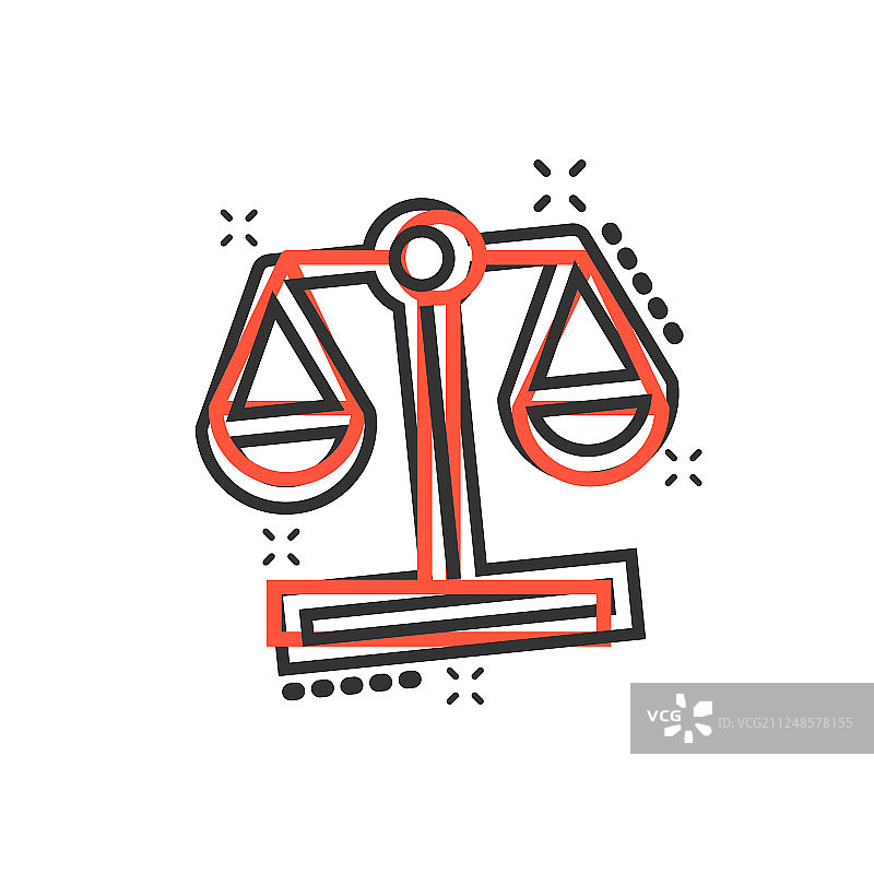 漫画风格的规模比较图标图片素材