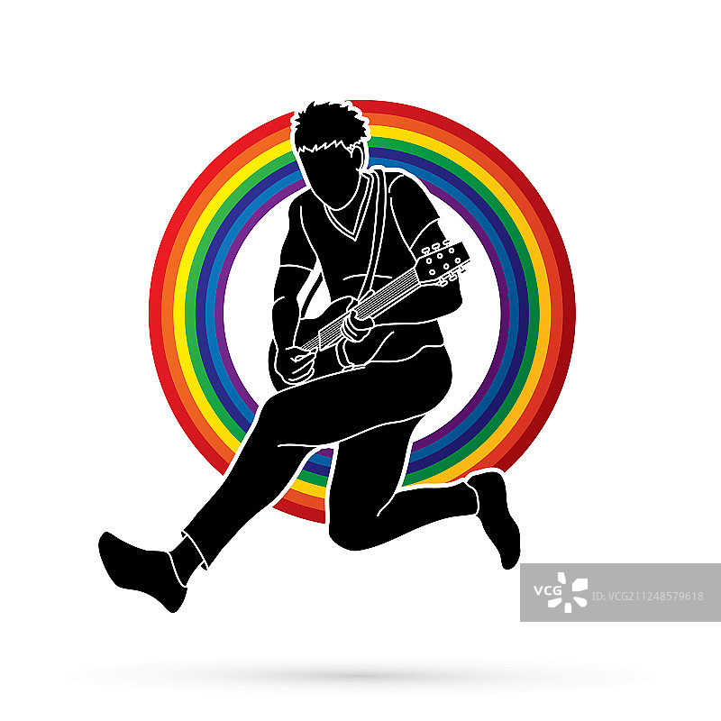 演奏电吉他的音乐乐队图片素材