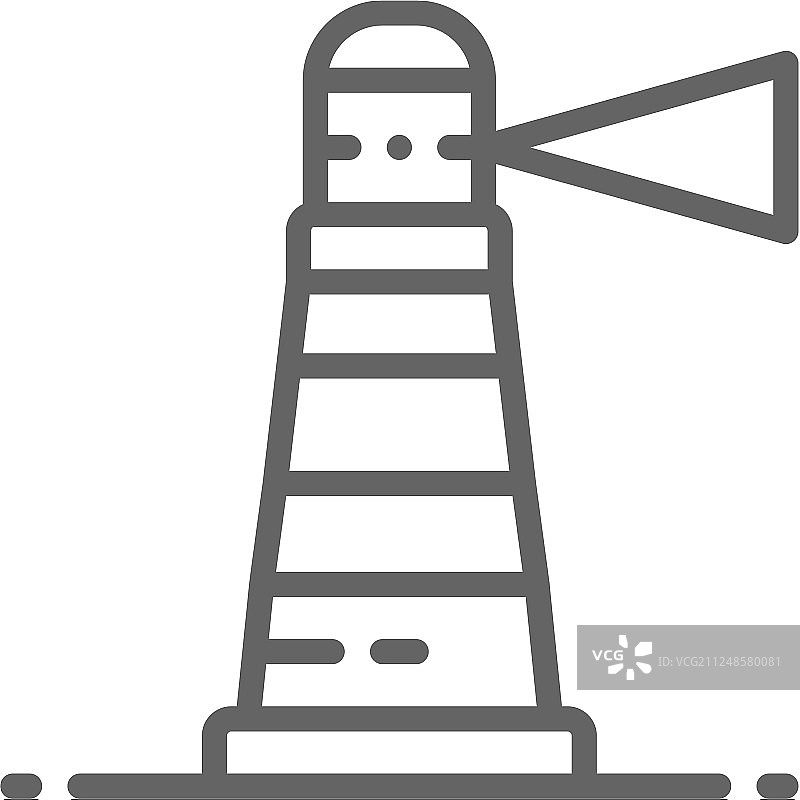 灯塔灯标警告标志导航图片素材