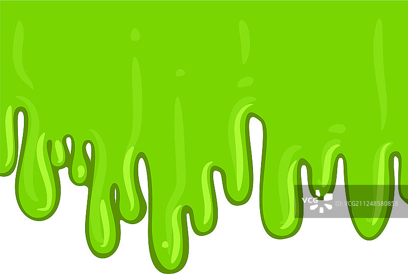 绿色黏液图标飞溅效果图片素材