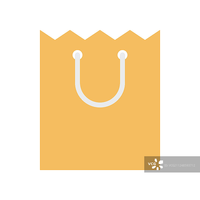 扁平风格纸袋图标图片素材